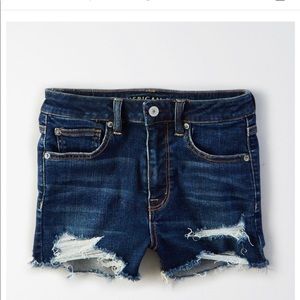 Plus size American eagle distressed shorts
